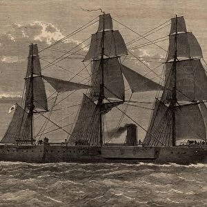 Steam ship Deutschland which was wrecked on the sandbank off the Thames