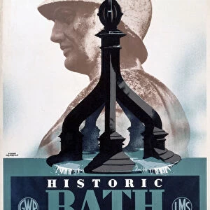 Historic Bath, GWR / LMS poster, 1939