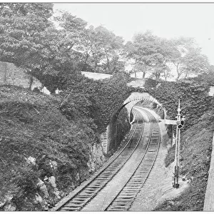 Antique photograph of Ireland: Viaduct, Dalkey, County Dublin