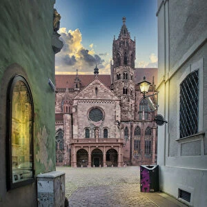The cathedral of Freiburg im Breisgau, Germany
