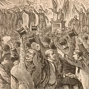 Illustration of Republican National Convention, Chicago, IL, 1884