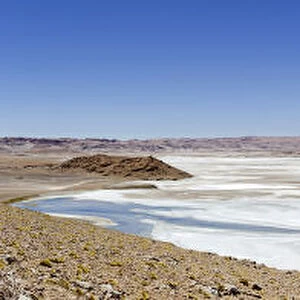 Salt lake on the road to Argentina, 27CH, San Pedro de Atacama, Antofagasta Region, Chile