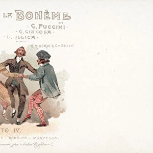 Act Four, La Boheme (colour litho)
