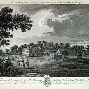 The Ancient Episcopal Palace of Bromley (engraving)