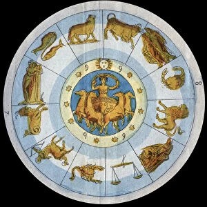 Astrological sign - engraving from "Usi e Costumi di Tutti i i Popoli