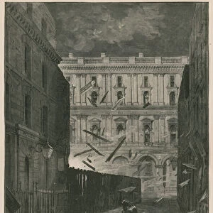 The attempt to blow up government offices in Charles Street, Westminster (engraving)