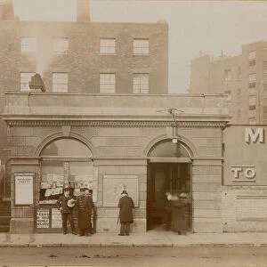 Baker Street Railway Station, east entrance, Marylebone Road, London; photograph taken May 1908 (photo)