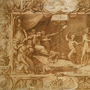 The Calumny of Apelles, 1572 (pen & brown ink & wash on paper)