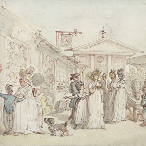 Covent Garden Market, c. 1795-1810 (pen and ink, w / c and pencil on wove paper)
