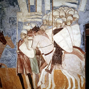 Crusaders listening to the speech of Ottone Visconti (1208 - 1295)