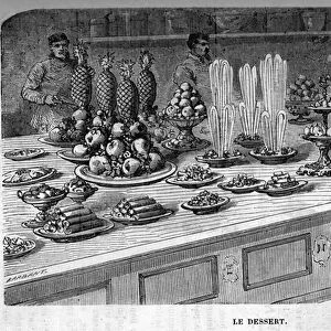 Cuisines of the Palais des Tuileries: Preparation of desserts during a reception under