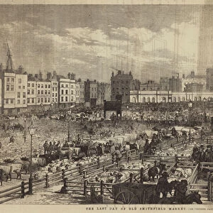 The Last Day of Old Smithfield Market (engraving)