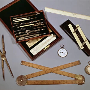 Drawing instruments used by Isambard Kingdom Brunel (photo)