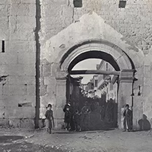 The East Gate and "Street Called Straight, "Damascus (b / w photo)