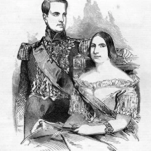 The Emperor and Empress of Brazil (engraving)