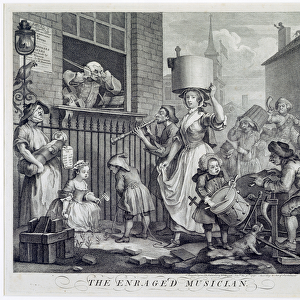 The Enraged Musician, 1741 (engraving)