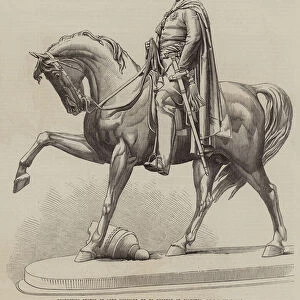 Equestrian Statue of Lord Hardinge, to be erected at Calcutta, by J H Foley, RA (engraving)