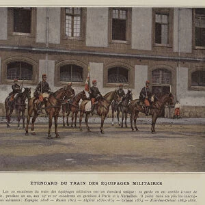 Etendard du Train des Equipages Militaires (coloured photo)
