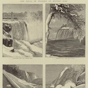 The Falls of Niagara in Winter Time (engraving)