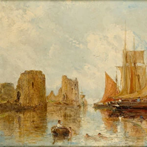 Flint Castle, 1887 (oil on panel)
