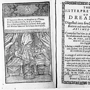 Frontispiece and title page to The Interpretation of Dreams by Artemidorus