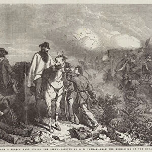 Garibaldi at Rome, 1849 (engraving)