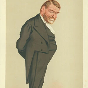 General Robert Cumming Schenck, USA, 23 january 1875, Vanity Fair cartoon (colour litho)