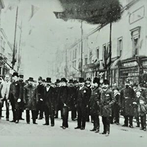 Hare Street: opening of Woolwich ferry, 1889 (b / w photo)