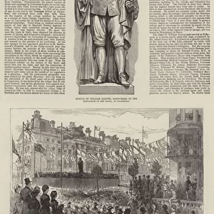 The Harvey Statue at Folkestone (engraving)