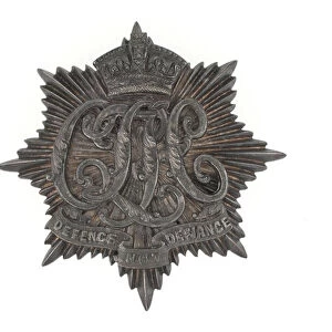 Helmet badge, Calcutta Light Horse, 1887-1901 (metal)
