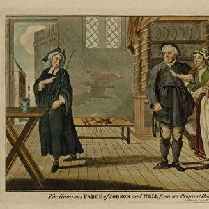 The humrous farce of Jobson and Nell (coloured engraving)