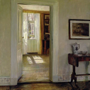 Interior with Garden (oil on canvas)