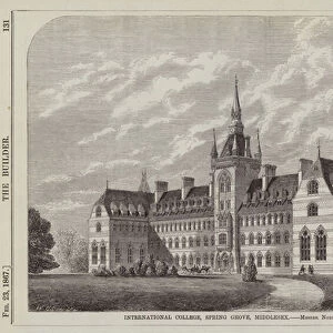 International College, Spring Grove, Middlesex, Messrs Norton and Masey, Architects (engraving)