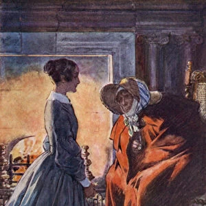 Jane Eyre and the Gipsy (colour litho)
