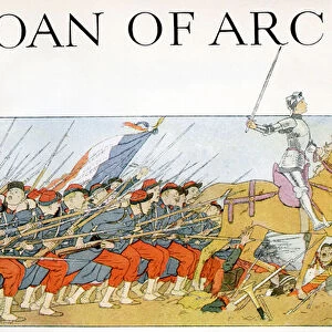 Joan of Arc leading the French army