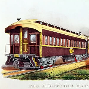 The Lightning Express published by Nathaniel Currier (1813-88) and James Merritt Ives