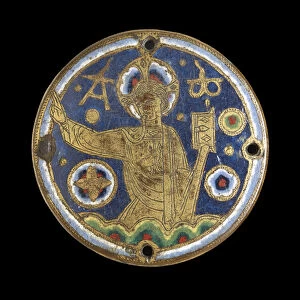 Limoges Plaque, 12th-13th century (enamelled copper)