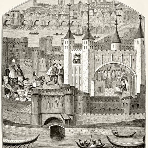 London and the Tower of London in the 15th century, from The National and Domestic