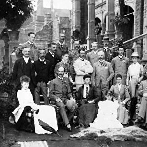 Lord and Lady Lansdowne with Staff and Friends at the Viceregal Lodge, Shimla, c