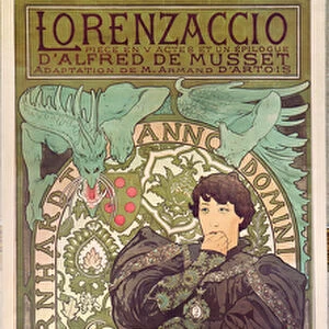 Lorenzaccio, with Sarah Bernhardt, at the Renaissance at the Theatre de la Renaissance