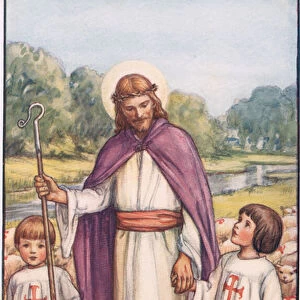 Loving Shepherd of thy Sheep, illustration from The Childrens Book of Hymns