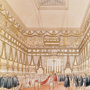The Marriage of Napoleon and Marie-Louise in the Louvre Chapel (colour engraving)
