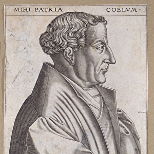 Martin Bucer (1491-1551) at the age of 53 (engraving)