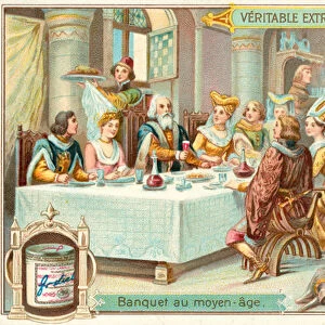 Medieval banquet (chromolitho)