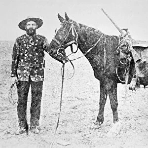 A Metis scout of the North-West Mounted Police (b / w photo)
