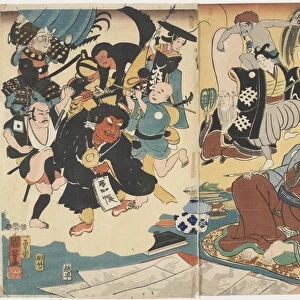 The Miracle of Famous Paintings by Ukiyo Matahei, June 1853