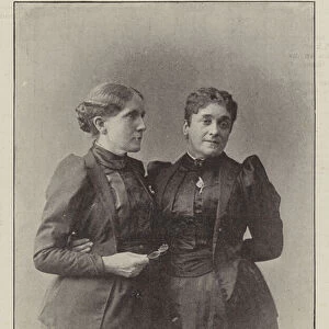 Miss Frances E Willard and Lady Henry Somerset (b / w photo)
