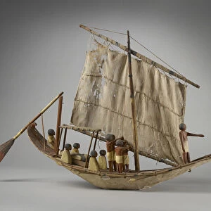 Model funerary boat, from Beni Hasan, probably Middle Kingdom, c
