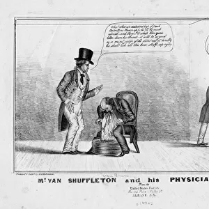 Mr. van Shuffleton and his physician Sam, c. 1836 (litho)