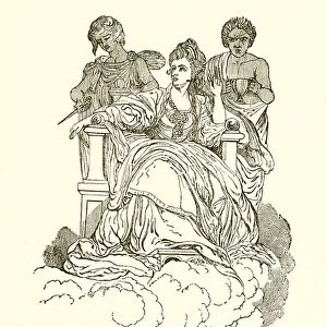 Mrs Siddons as the Tragic Muse (engraving)
